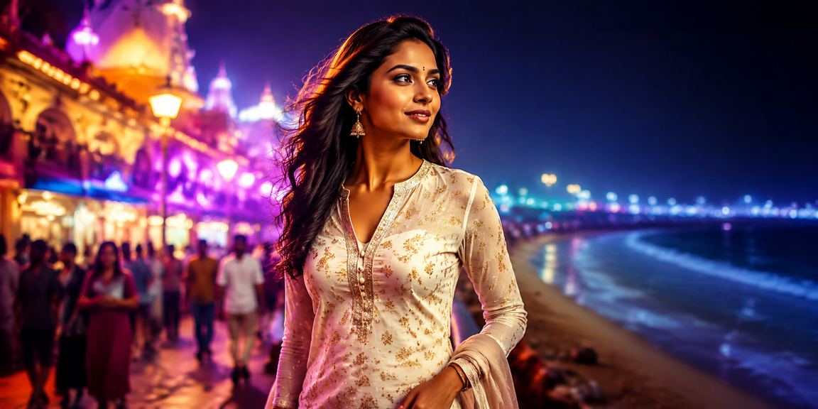 Mobile casino app interface on a beach in Chennai
